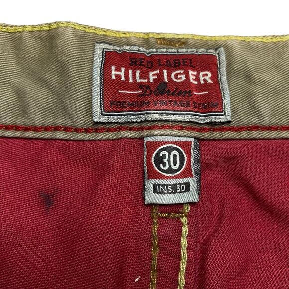 Vintage Y2K Tommy Hilfiger Red Label Premium Vintage Blue Denim Jeans Sz 30/30 - Picture 10 of 16